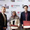 President Richard Englert with 3MT Winers